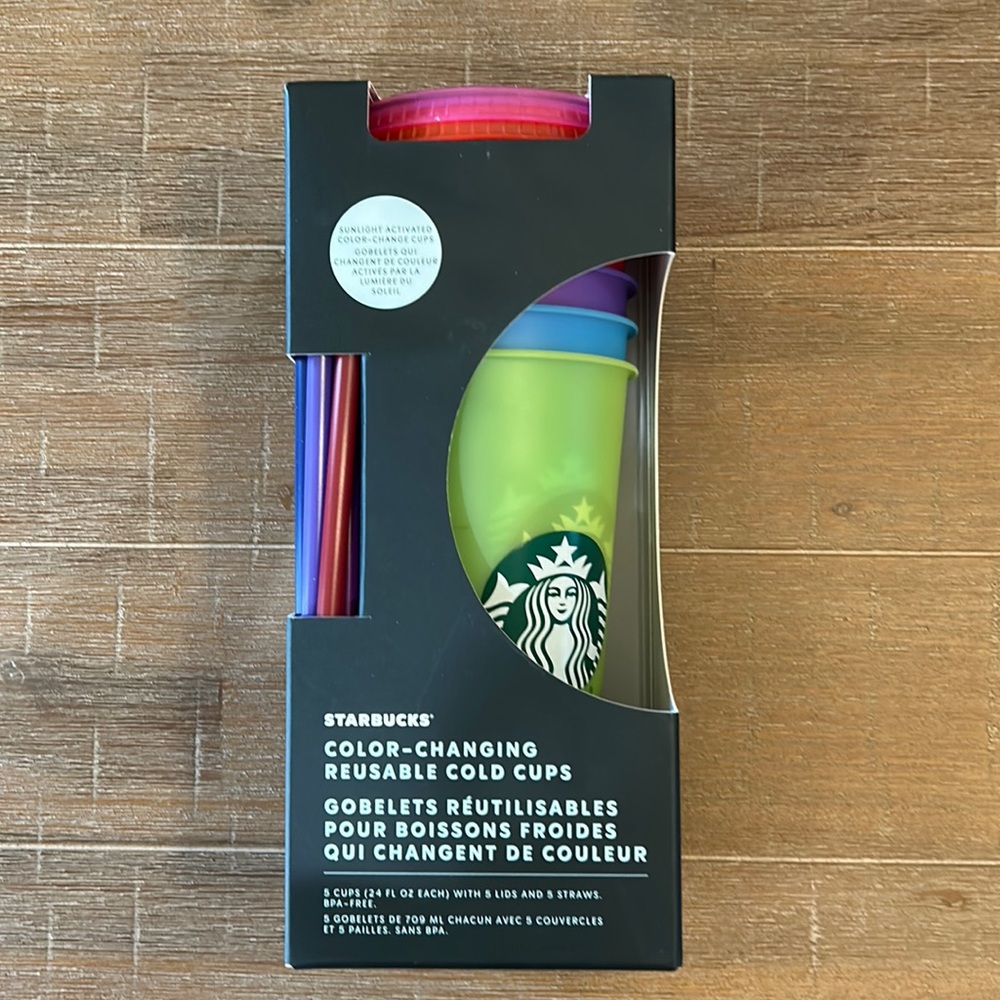 Starbucks Color-Changing Reusable Cold Cups Set